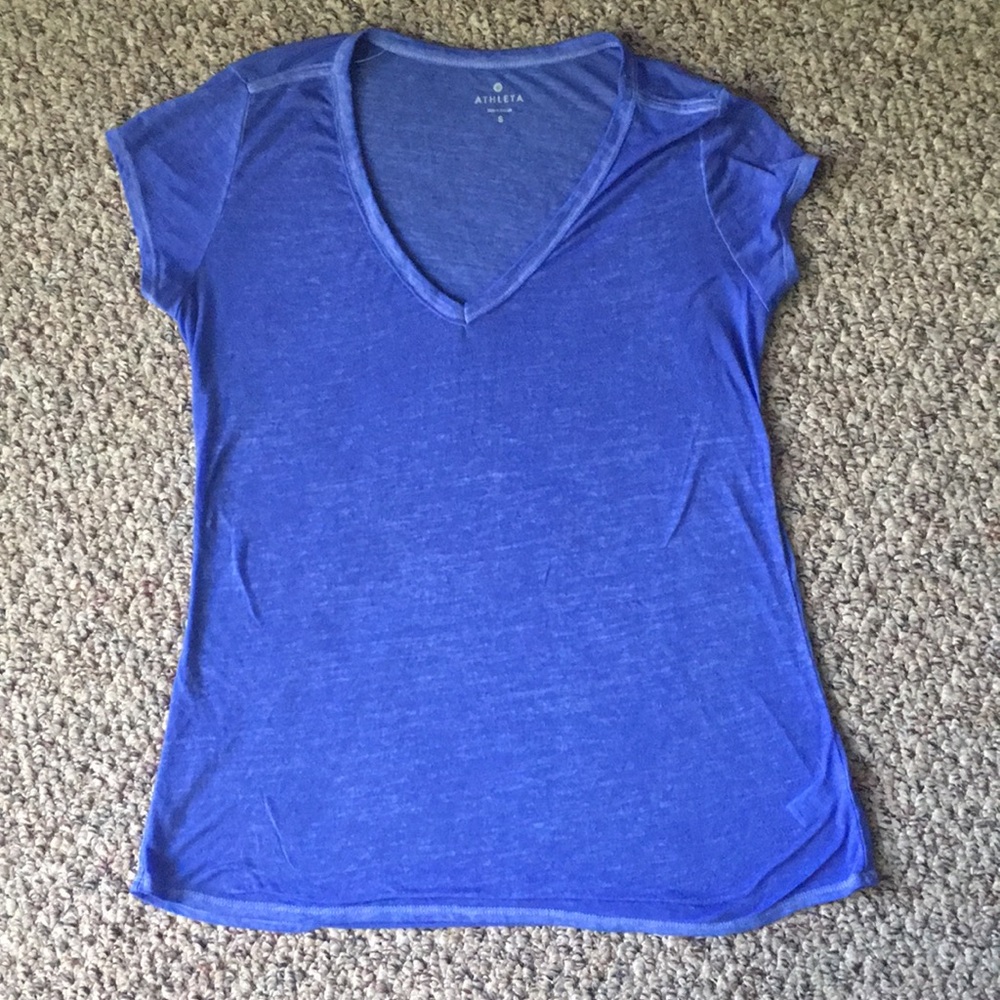 Athleta Burnout V-neck Top